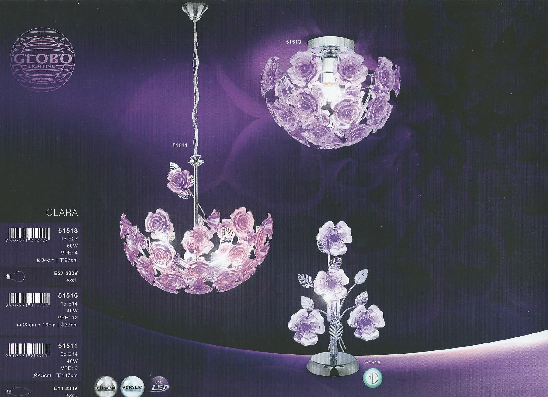 Globo CLARA 51514